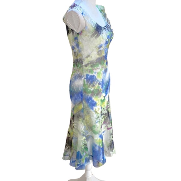 Komarov Sleeveless Crinkle Cut A-Line  Dress Size Medium - Picture 8 of 14